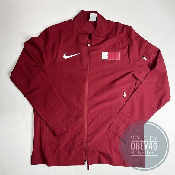 Nike Pro Elite Team Qatar Running Podium Jacket CI8727-611 Men's Size L